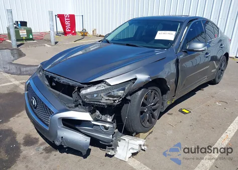 2016 Infiniti Q50 2.0T Premium z USA, uszkodzony, nr VIN JN1CV7AP7GM201466